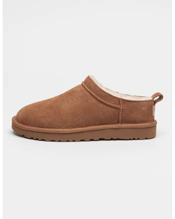 Ghete slip-on de piele intoarsa Classic Micro, Caramel