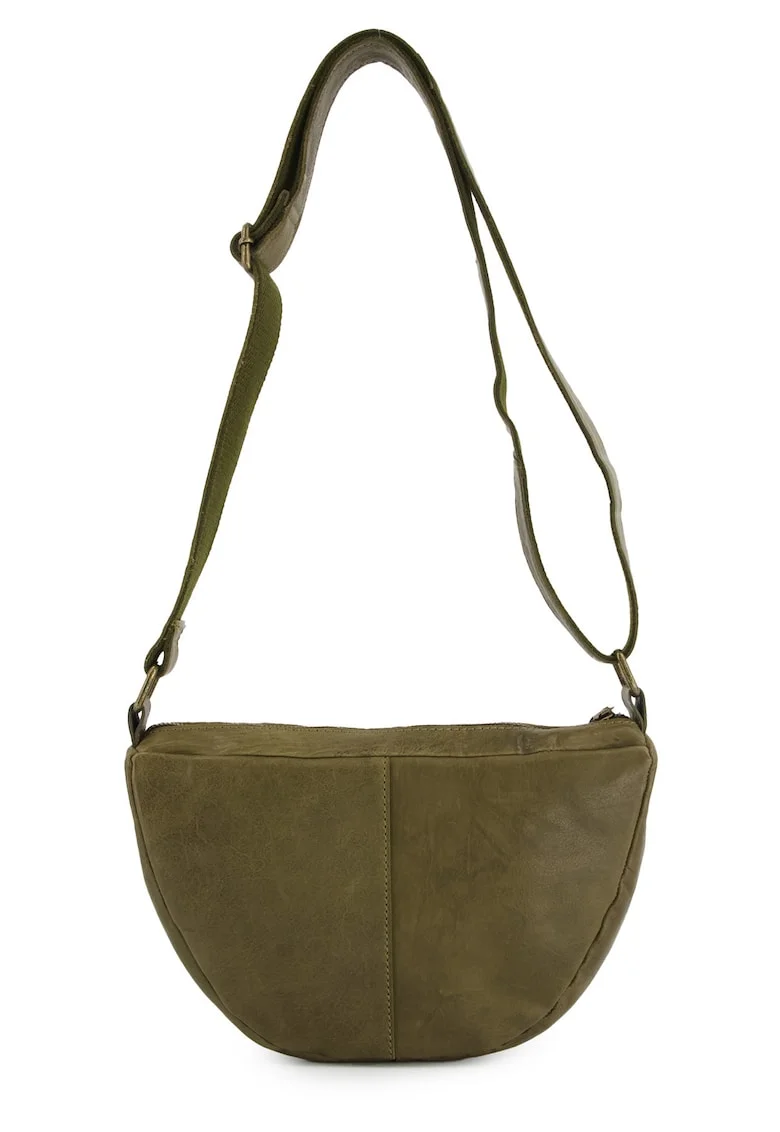 Geanta crosssbody din piele intoarsa