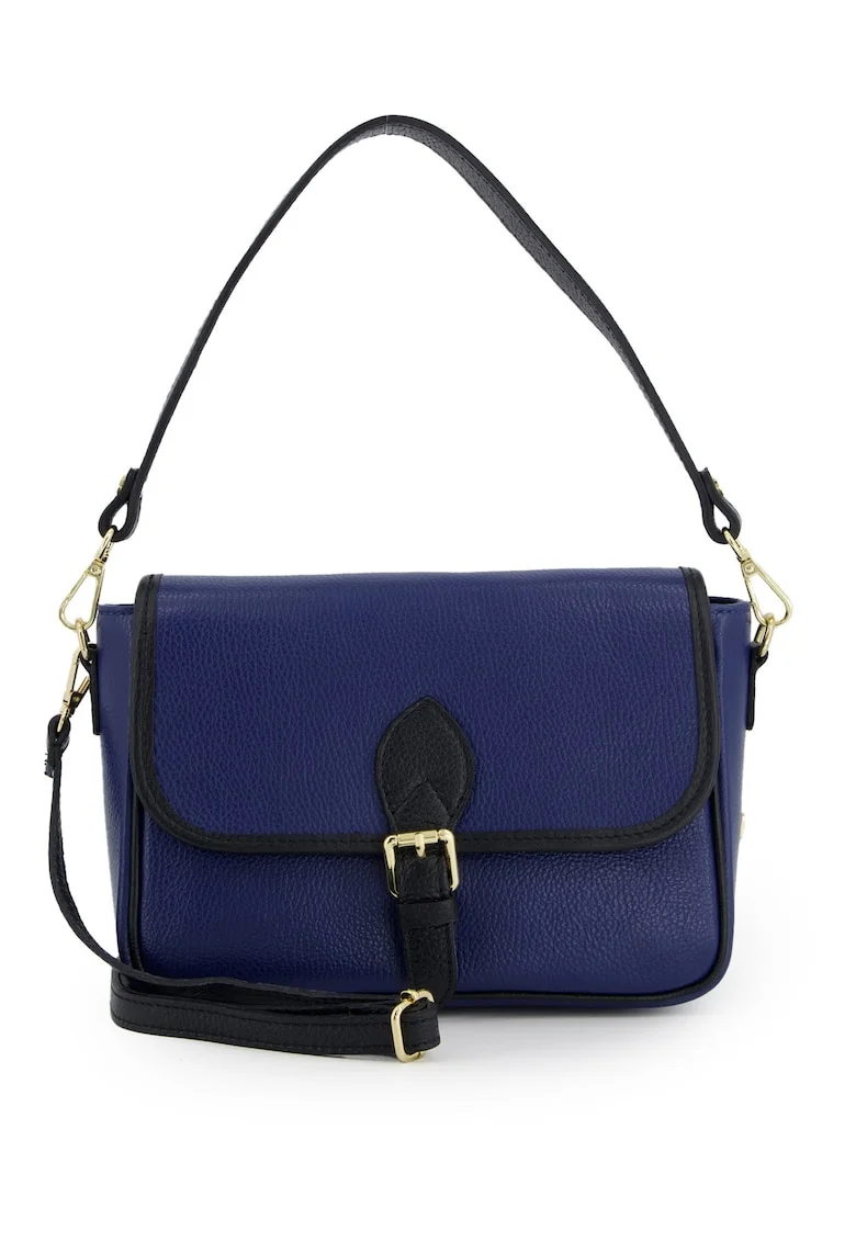 Geanta crossbody din piele cu fermoar