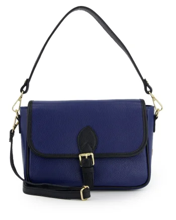 Geanta crossbody din piele cu fermoar