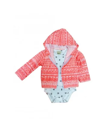 Hanorac  Cu Body - Little Teddy, Maneca lunga, Bumbac, Fete, Multicolor