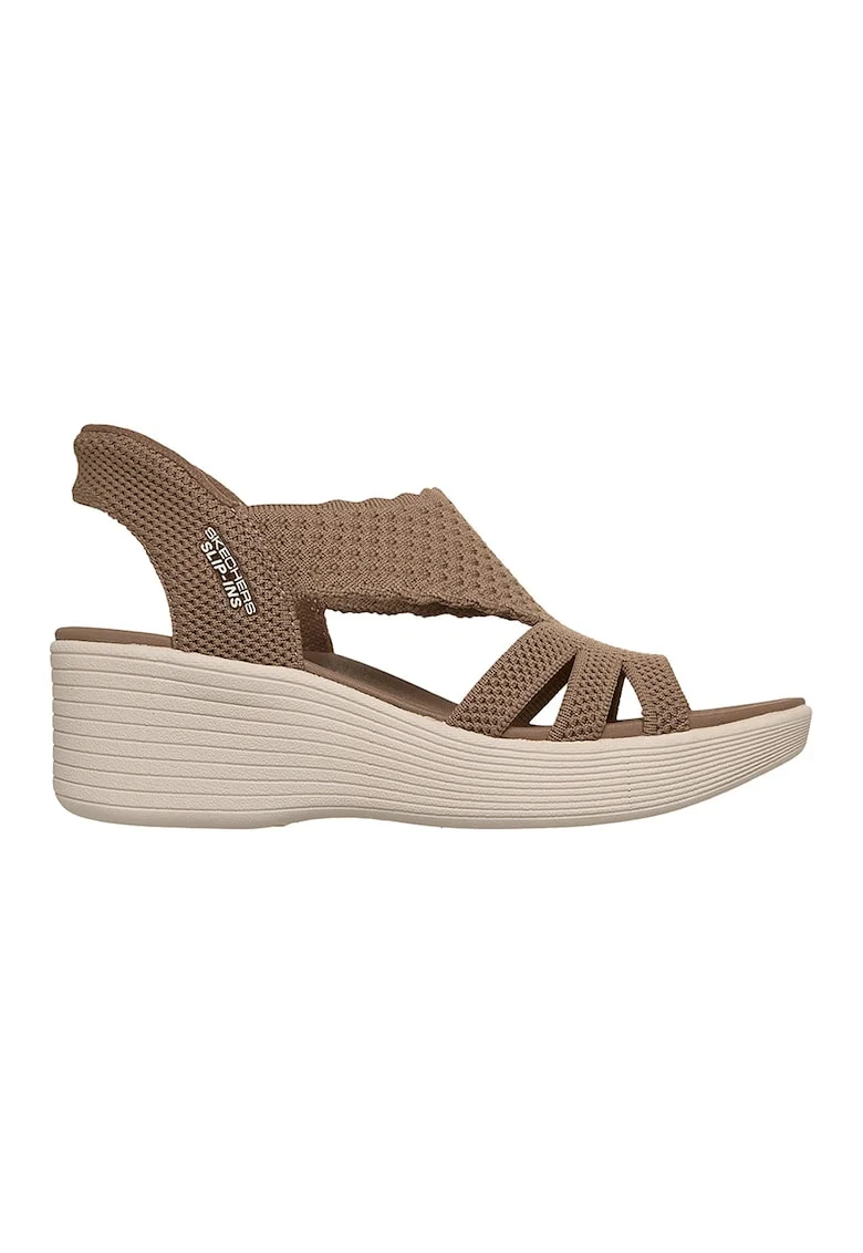 Sandale cu talpa wedge Slip-ins™ Parallel Lite, Maro deschis