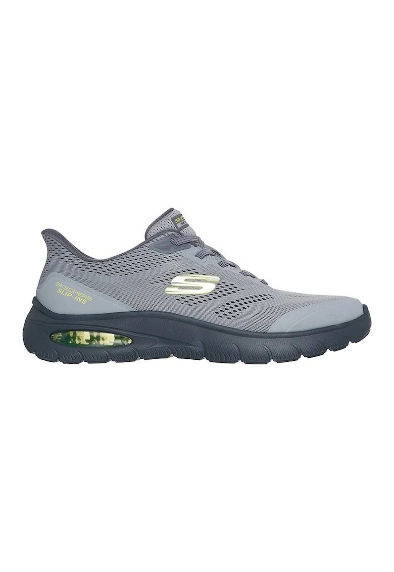 Pantofi sport slip-ins Skech- Air, Gri cenusiu