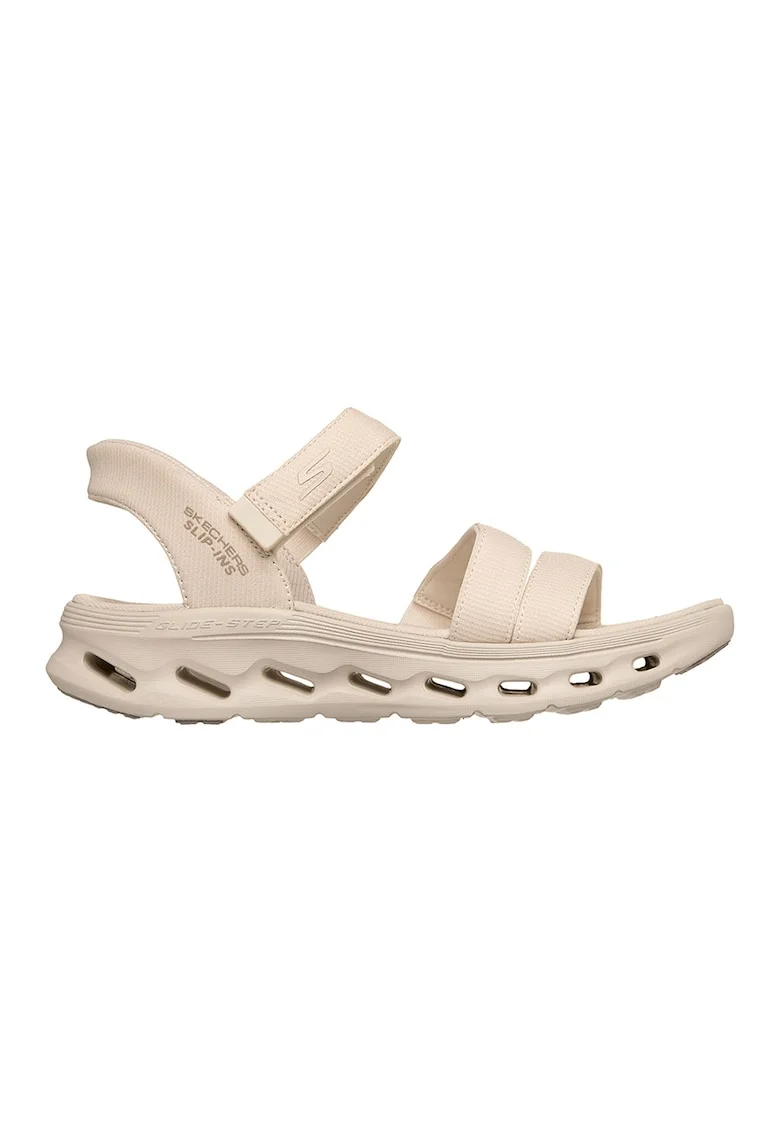 Sandale slip-ins din material textil GO WALK Glide-Step 2.0, Crem