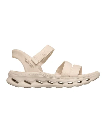 Sandale slip-ins din material textil GO WALK Glide-Step 2.0, Crem