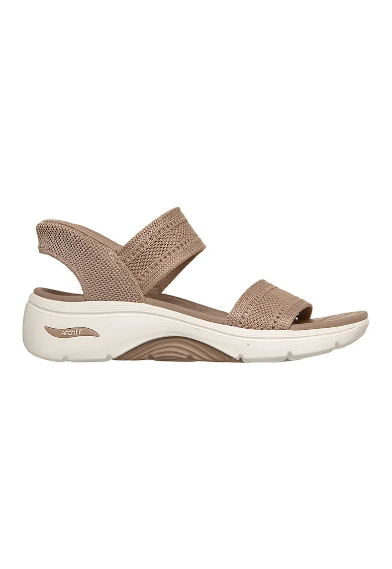 Sandale wedge slip-in Go Walk Arch Fit 2.0, Bej
