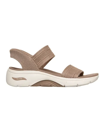 Sandale wedge slip-in Go Walk Arch Fit 2.0, Bej