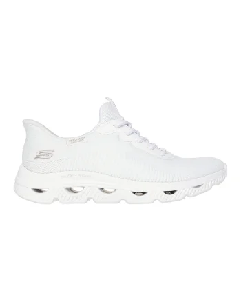 Pantofi sport slip-ins Bobs Arc Waves, Alb optic/Argintiu