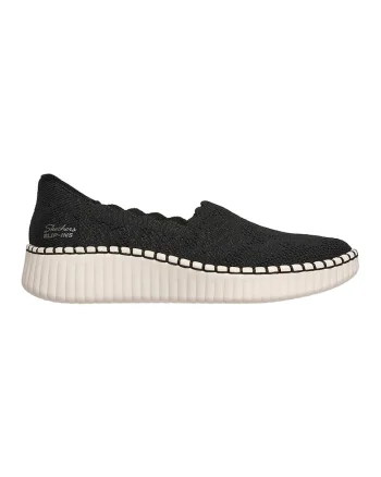 Pantofi slip-ons din material textil Wilshire True Charm, Negru/Bej deschis