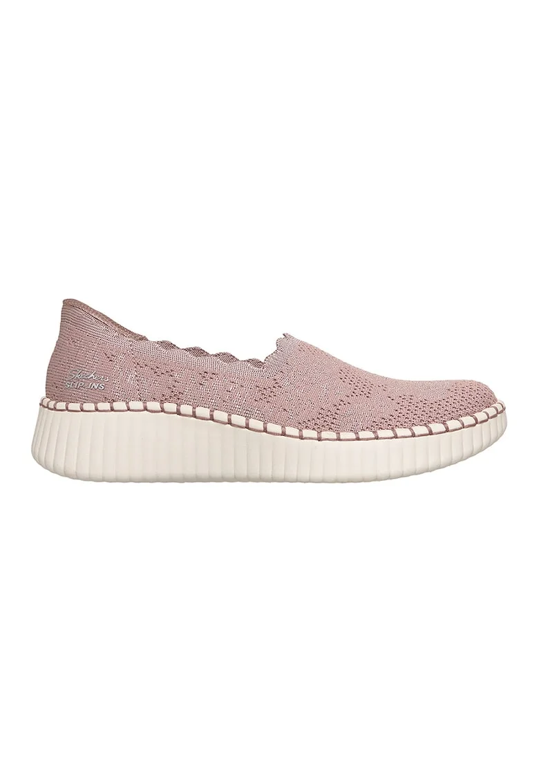 Pantofi slip-ons din material textil Wilshire True Charm, Roz prafuit/Bej deschis