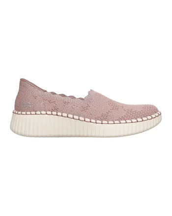 Pantofi slip-ons din material textil Wilshire True Charm, Roz prafuit/Bej deschis