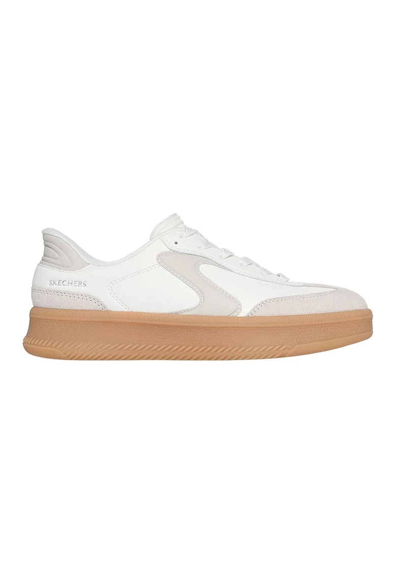 Pantofi sport slip-Ins cu garnituri din piele intoarsa Hotshot HI Lifted Luxe, Alb/Alb murdar