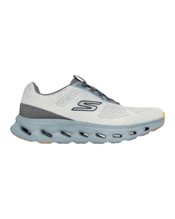 , Pantofi sport slip-ins Go Walk Glide-Step 2.0, Alb murdar/Gri inchis