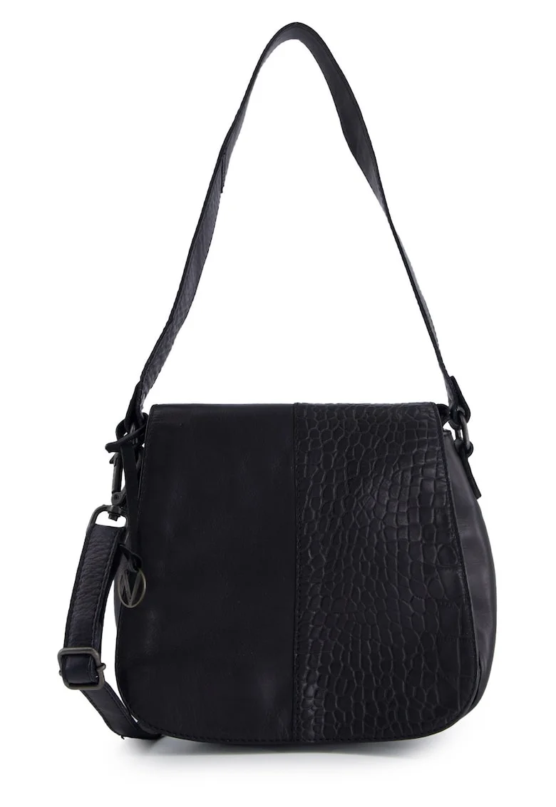 Geanta crossbody din piele cu clapeta