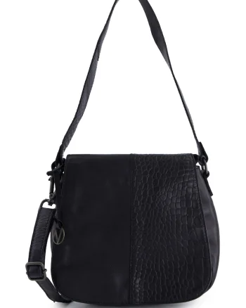 Geanta crossbody din piele cu clapeta