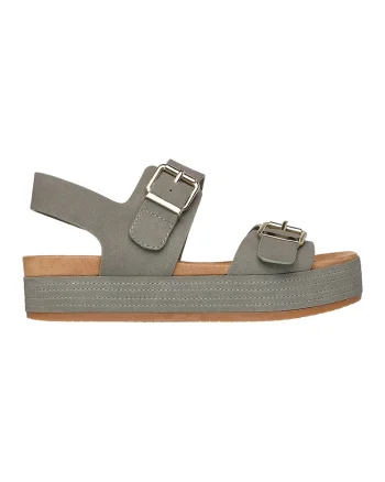 Sandale Slip-Ins™ Bobs Misty, Verde pal/Caramel