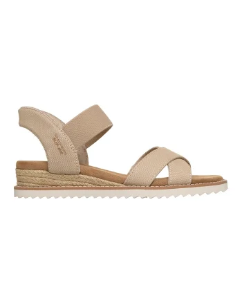 Sandale cu talpa wedge Desert Kiss Slip-Ins, Maro taupe/Caramel