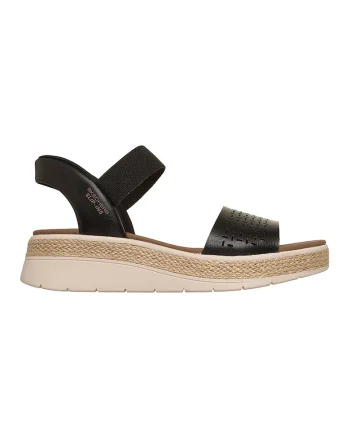 Sandale cu talpa wedge Slip Ins™ Sun Ray, Negru/Caramel