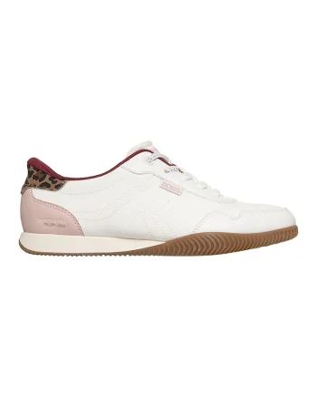 Pantofi sport slip-ins cu garnituri din piele ecologica Bobs Starlight, Rosu/Alb murdar/Roz prafuit