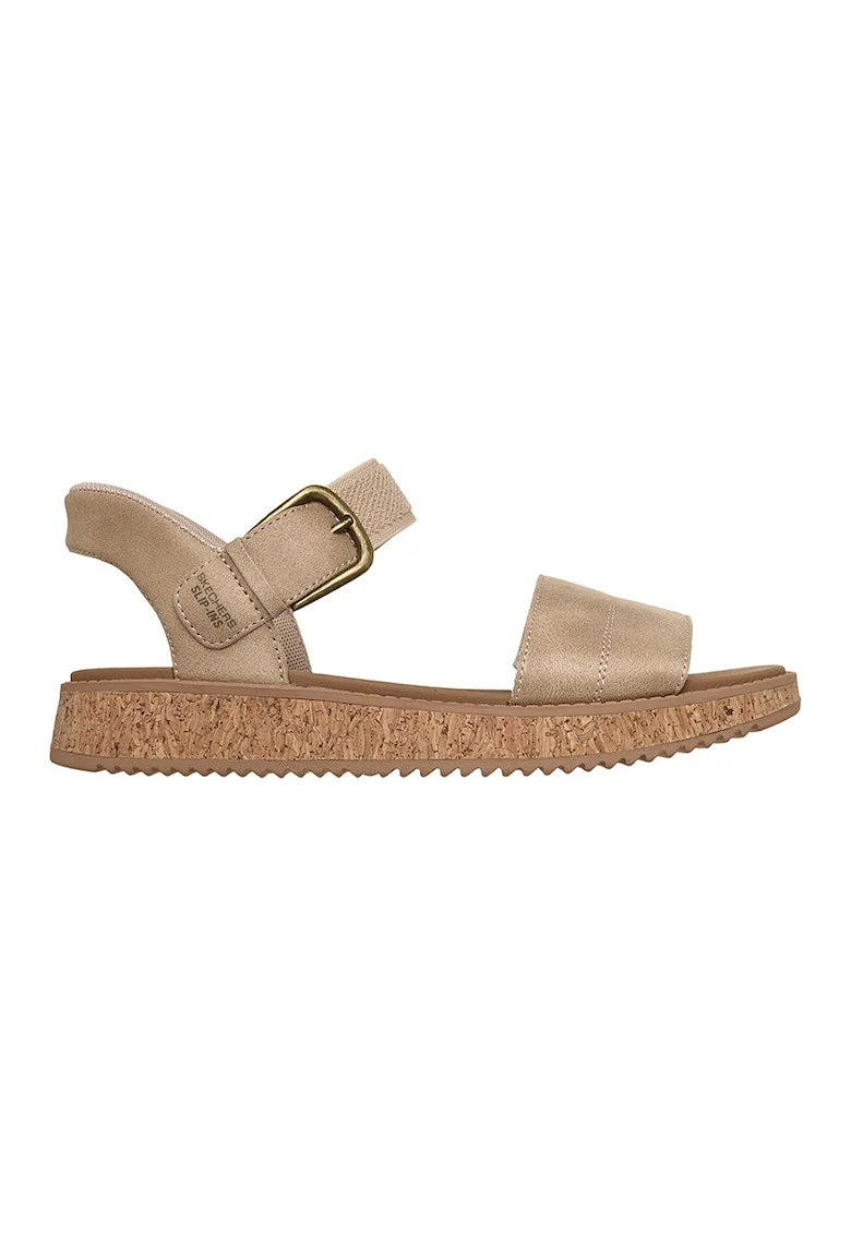 Sandale slip-ins din material textil Sun Vibe, Maro taupe