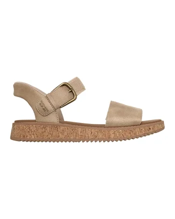 Sandale slip-ins din material textil Sun Vibe, Maro taupe