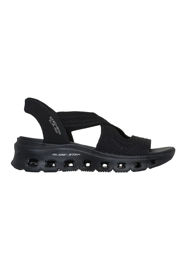 Sandale slip-ins Glide-Step Pro, Negru