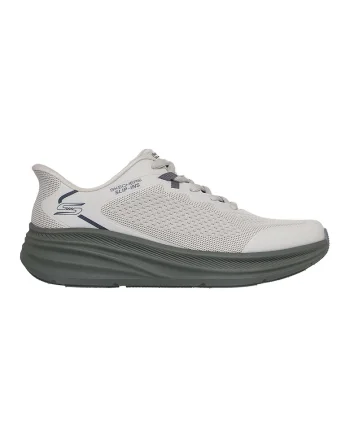Pantofi sport Slip-ins™ Bobs Skillz, Gri deschis/Verde pal