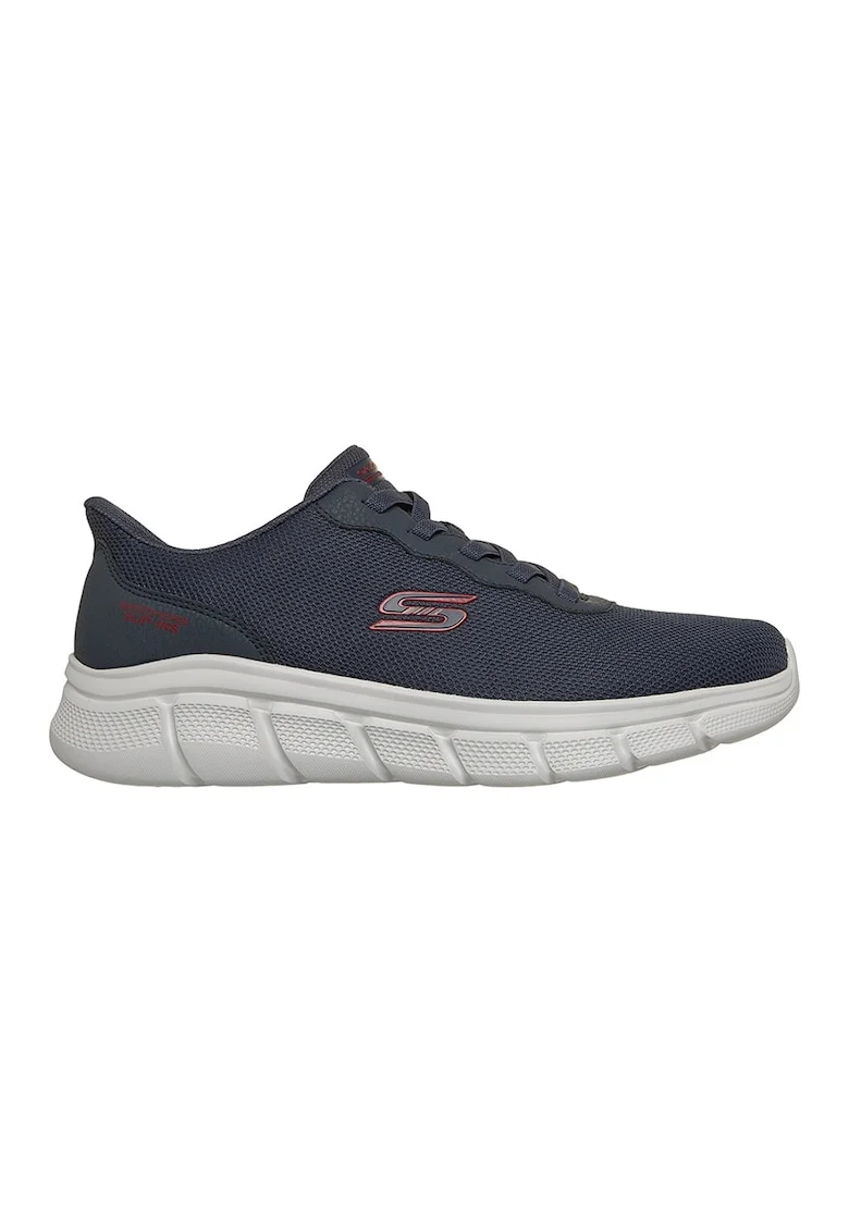 Pantofi sport slip-ins din plasa BOBS B Flex Glacial Edge, Rosu inchis/Alb optic/Bleumarin