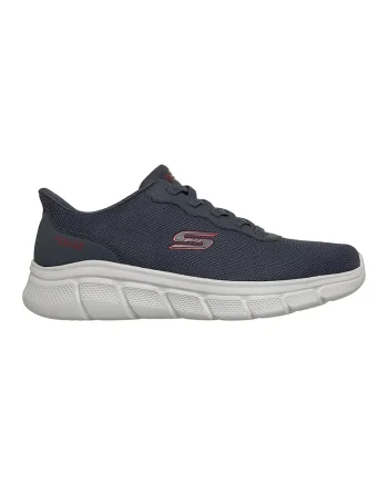 Pantofi sport slip-ins din plasa BOBS B Flex Glacial Edge, Rosu inchis/Alb optic/Bleumarin