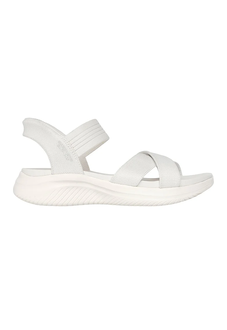 Sandale slip-ins cu barete incrucisate Ultra Flex 3.0, Alb murdar