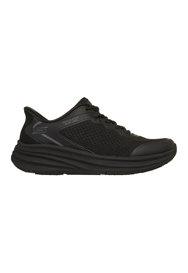 Pantofi sport Bobs Skillz Slip-ins cu model uni, Negru