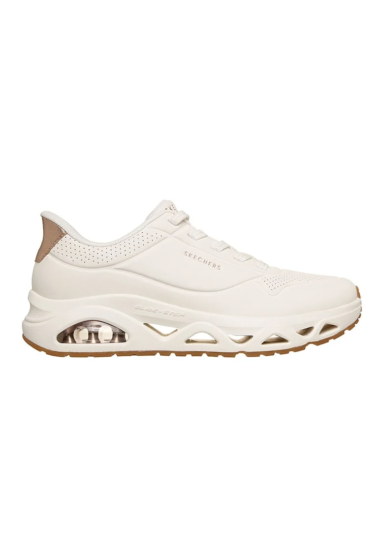 Pantofi sport slip-ins din piele ecologica Uno Glide-Step, Alb