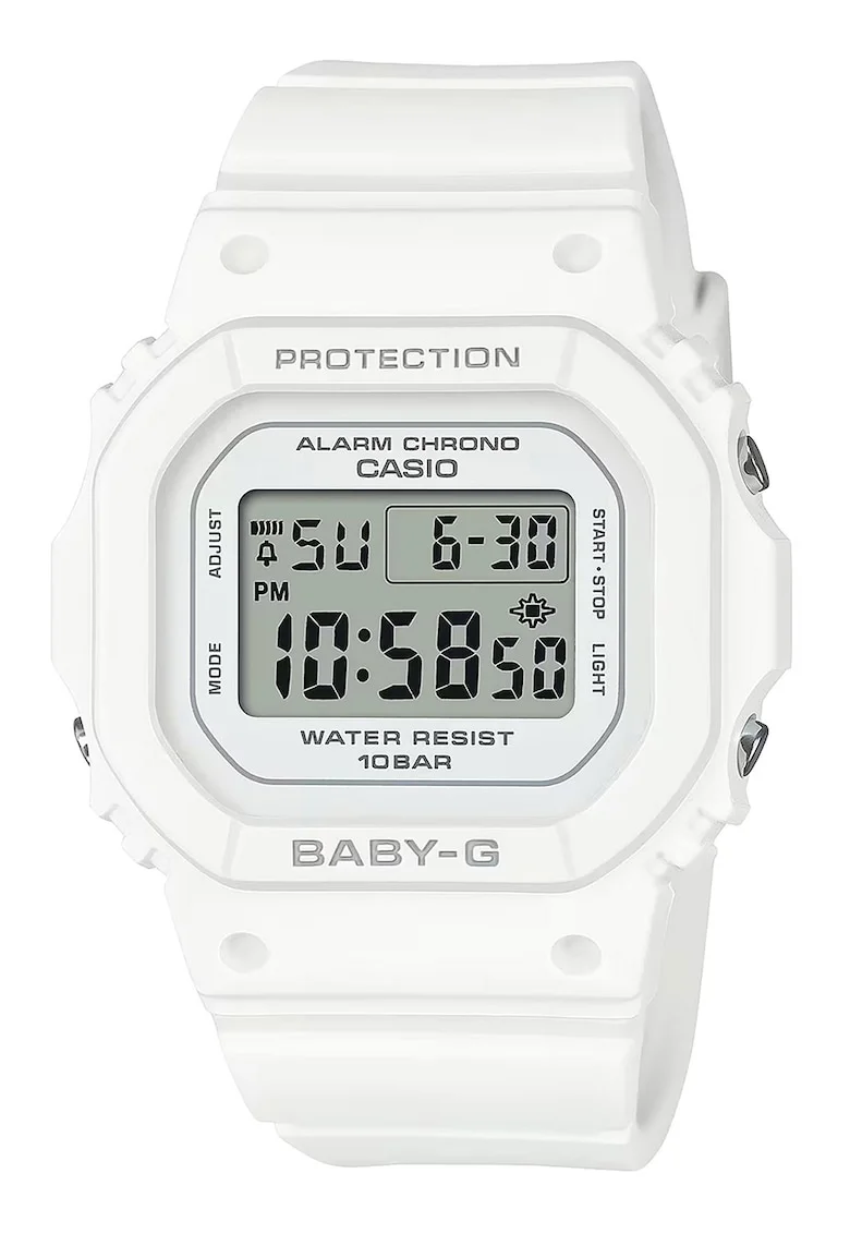 Ceas unisex digital Baby-G, Alb