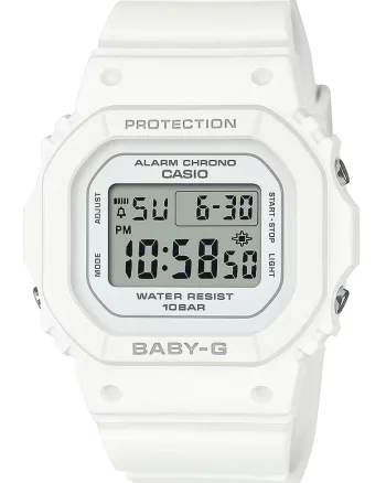 Ceas unisex digital Baby-G, Alb