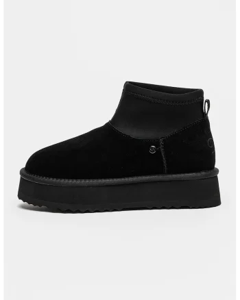 Ghete slip-on din piele intoarsa Harper, Negru/Negru stins