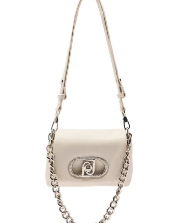 Geanta crossbody mica Lapuffy, Crem