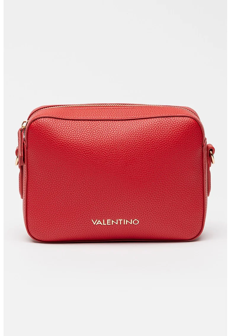 Geanta crossbody cu bareta detasabila Brixton, Rosu capsuna