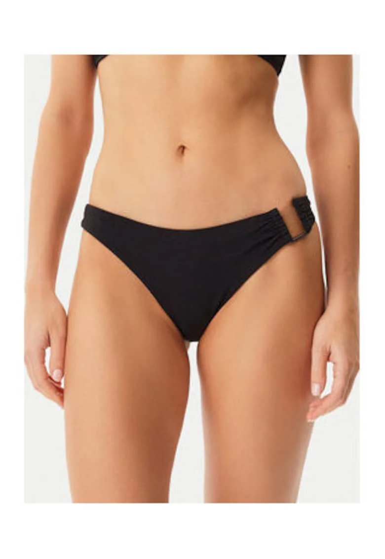 Slip de bikini dama,  negru, 80% poliamida reciclata, 20% elastan, Negru