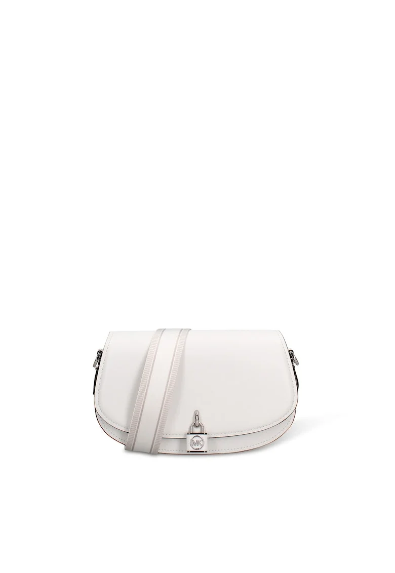 Geanta crossbody de piele Valoria Plus, Alb