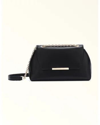 Geanta crossbody din piele Nadia, Negru