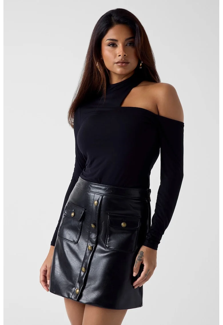 Bluza din amestec de modal, Negru