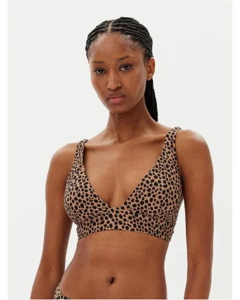 Sutien de bikini dama  negru/maro