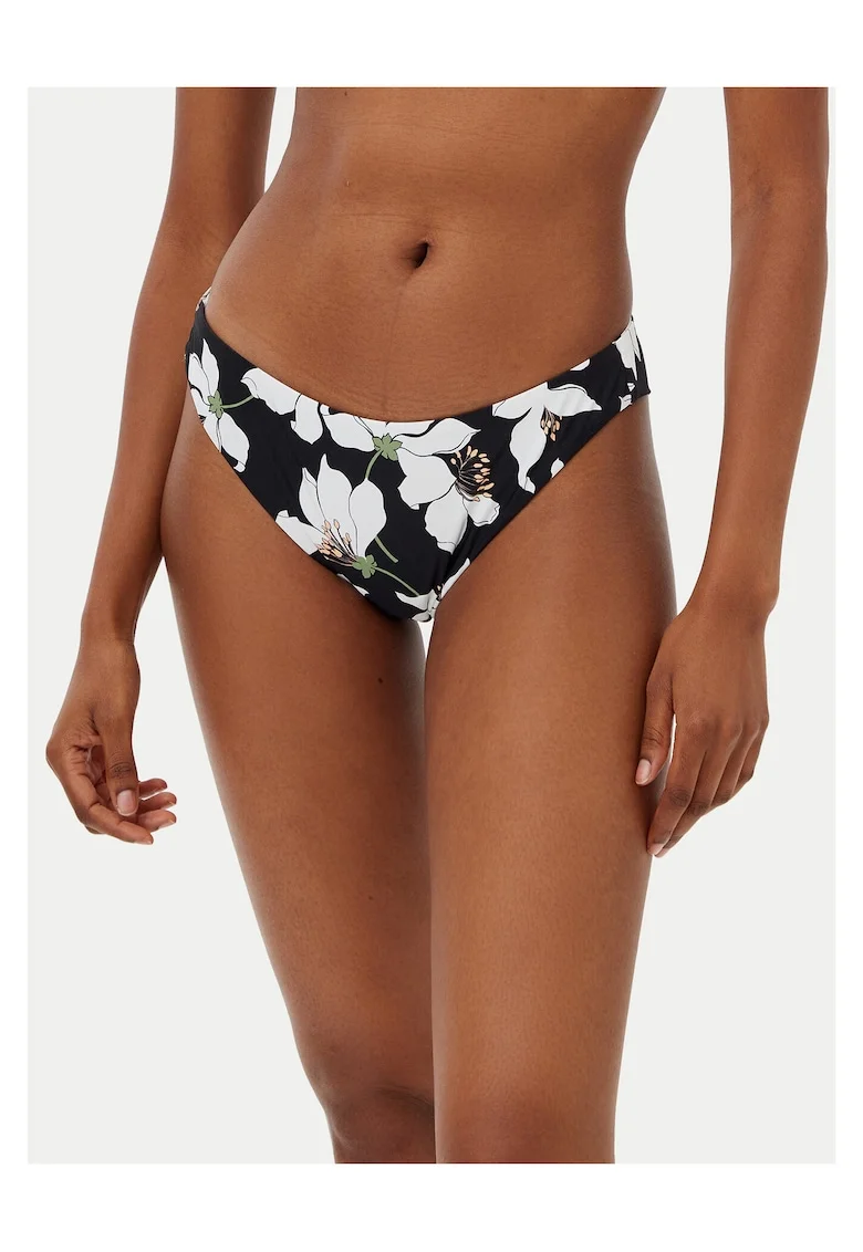 Slip de baie dama  negru-alb