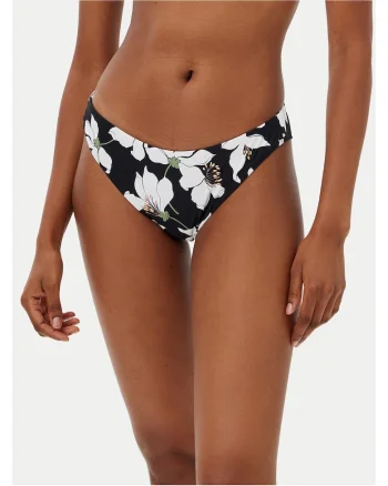 Slip de baie dama  negru-alb