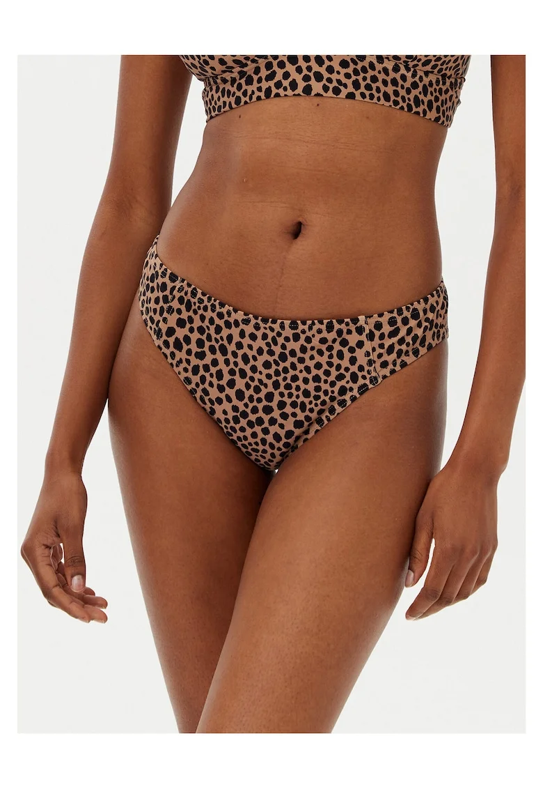 Slip de baie pentru femei  negru, bej