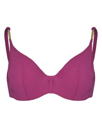 Sutien de baie dama,  roz inchis,