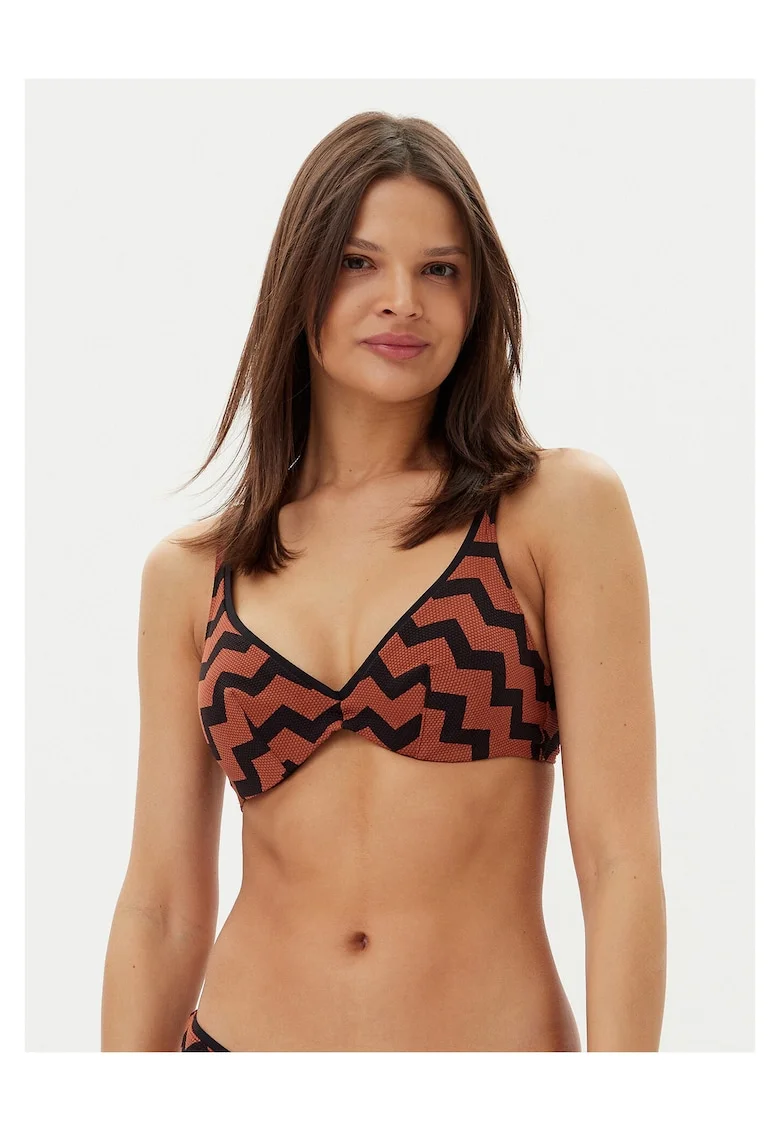 Sutien de baie dama,  maro/negru,