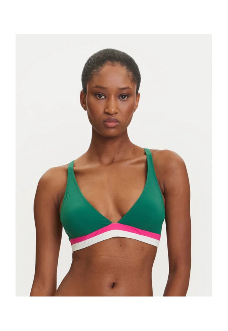 Sutien de baie dama,  verde inchis, elastic