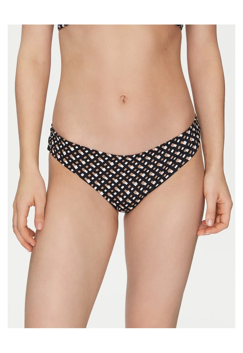 Slip de baie dama  negru/maro