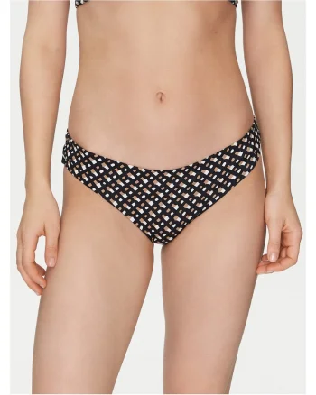 Slip de baie dama  negru/maro